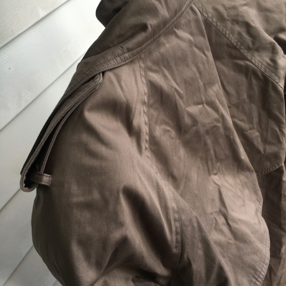 Trench Coat\ Deep Taupe Women’s Trench Coat Sz S/M - Picture 6 of 12